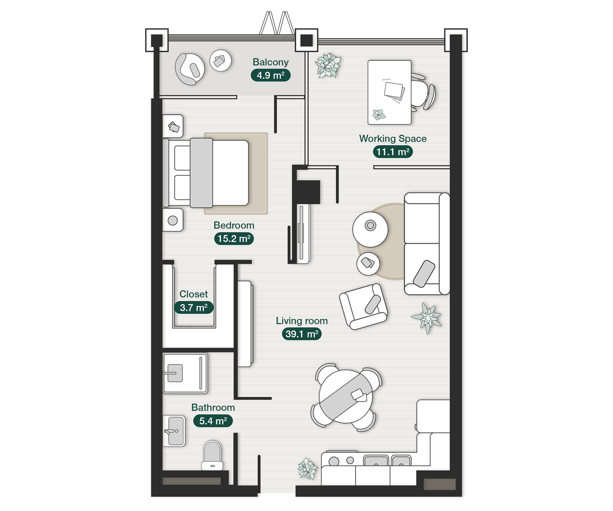 zion-krtsanisi-modern-one-bedroom-apartment-n144-plan