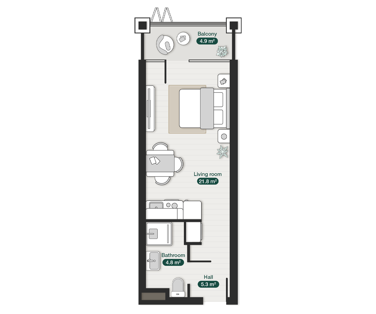 zion-krtsanisi-studio-apartment-n214-living-layout