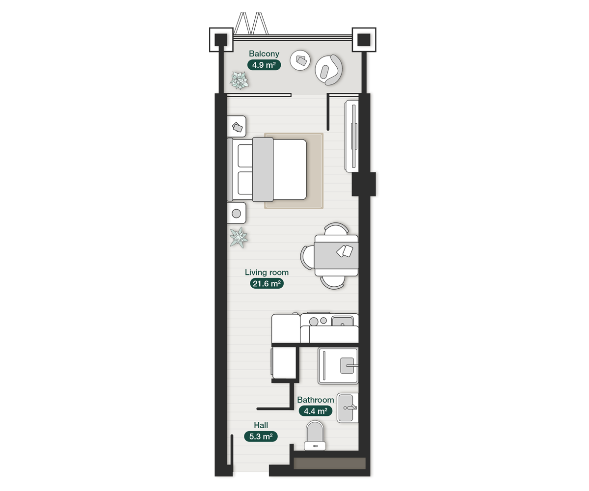 zion-krtsanisi-studio-apartment-n215a-home-plan