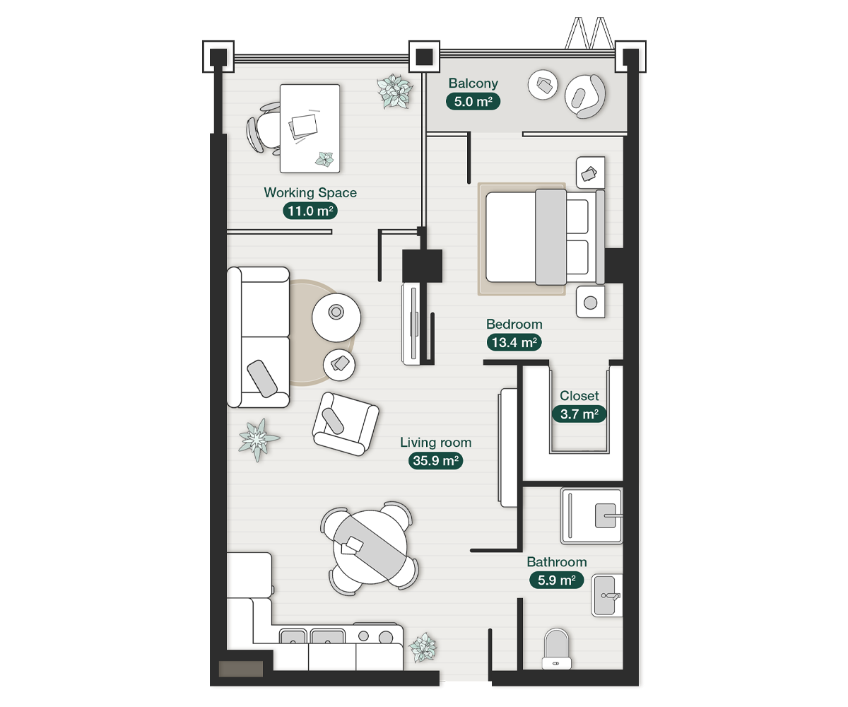 modern-one-bedroom-layout-zion-krtsanisi127