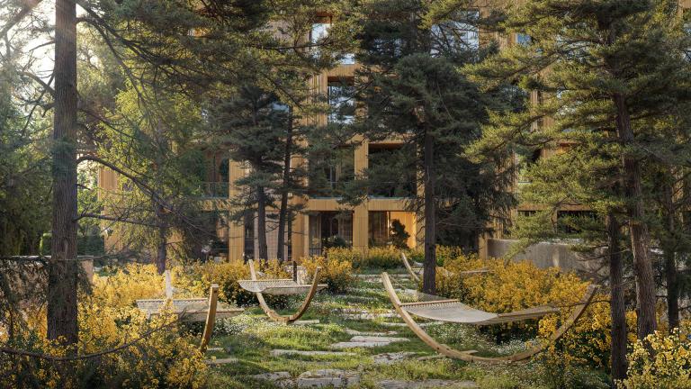 Green residential environment in Krtsanisi