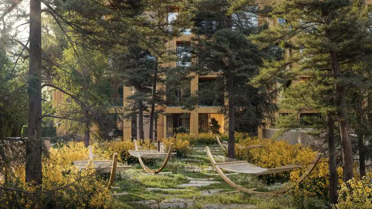 Green residential environment in Krtsanisi