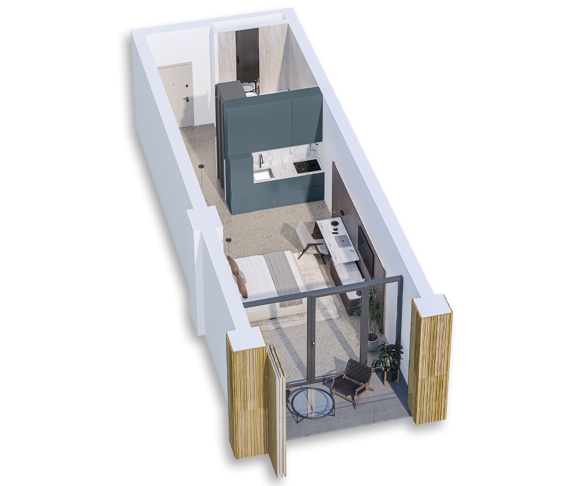 Premium Apartment Tbilisi Investment 3d render Luxury