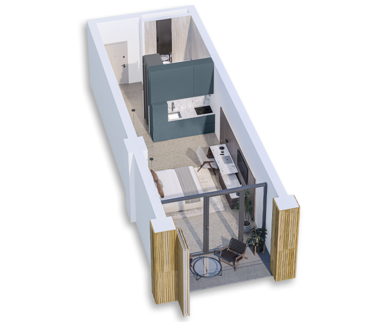 Premium Apartment Tbilisi Investment 3d render Luxury