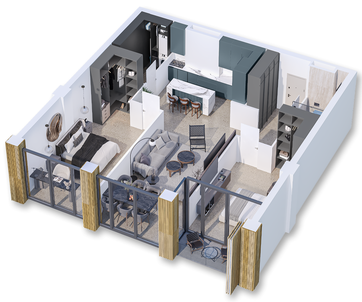 Luxury 2 bedroom apartment ZION Premium Residential