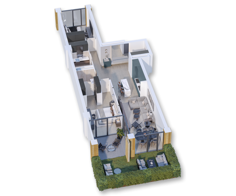 apartment with yard premium complex Zion Krtsanisi