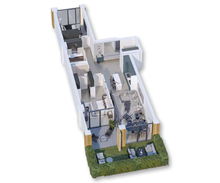 apartment with yard premium complex Zion Krtsanisi