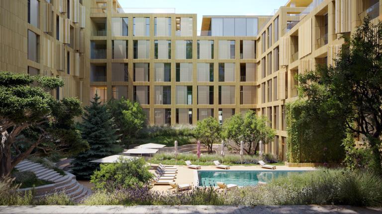 Elegant poolside design in Krtsanisi