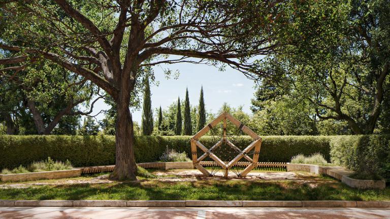 Private inner garden at ZION Krtsanisi